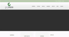 Desktop Screenshot of geopress.com